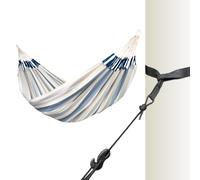 La Siesta® Hamac classique Brisa XL King avec support d'arbre - Kit de suspension pour intérieur et extérieur - Résistant aux intempéries et aux déchirures - Sel de mer