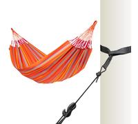 La Siesta® Hamac classique Brisa XL King et support d'arbre - Kit de suspension pour intérieur et extérieur - Résistant aux intempéries et aux déchirures - Toucan