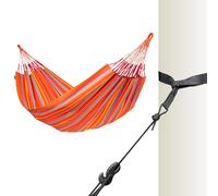 La Siesta® Hamac classique double Brisa avec support d'arbre - Kit de suspension pour intérieur et extérieur - Résistant aux intempéries - Toucan