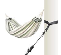La Siesta® Hamac classique double Brisa avec support d'arbre - Kit de suspension pour intérieur et extérieur - Résistant aux intempéries - Cèdre