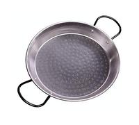 La valenciana 24 cm-Poêle à Paella-Acier Poli-Noir