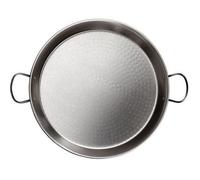 Vaello Campos Plat à paella La Valenciana 80 cm acier poli 4 poignées pour 40 personnes