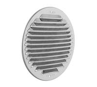 La Ventilazione Gint160R Grille d'aération ronde en acier à chevaucher avec filet anti-étanchéité Acciaio Inox 430 Ø 175 mm