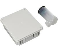La Ventilazione KSIFU Kit de siphon à sec inspectable UNI avec échappement condensé diamètre 20 mm, blanc