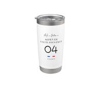 La vie en ALPES-DE-HAUTE-PROVENCE Numéro 04 France Digne Gobelet isotherme en acier inoxydable double paroi