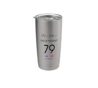 La vie en DEUX-SÈVRES Numéro 79 Poitou Niort France Gobelet isotherme en acier inoxydable double paroi