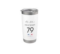 La vie en DEUX-SÈVRES Numéro 79 Poitou Niort France Gobelet isotherme en acier inoxydable double paroi