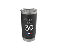 La vie est meilleure à JURA Numéro 39 Franche-Comté France Gobelet isotherme en acier inoxydable double paroi