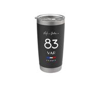 La vie est meilleure dans VAR Numéro 83 Provence Côte d'Azur France Gobelet isotherme en acier inoxydable double paroi