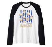 La Vita Aglio Vie à l'ail Rétro Vintage Cuisine Italienne Manche Raglan