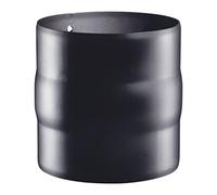 La zappa - Manchon de jonction pour conduit de fumée de poêle à bois en acier noir de 1,2 mm (Raccord MâleMâle, Ø150 mm)