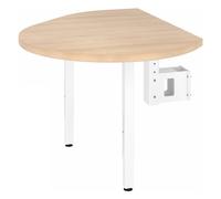 LA92 C | Plateau de fixation avec console et 2 pieds de support inclus - Chêne/Blanc