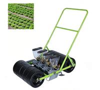 Labasuan Semoir Manuel à Pousser pour Petits légumes (coriandre, Chou, épinards, céleri), Disponible en Versions 1 à 6 Rangs. Semoir précis pour Les jardiniers(4-Wheel)