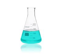 LABINVO Erlenmeyer IN-EFN2000 Flasque graduée à ouverture étroite en verre borosilicate 3.3, avec repère, 2000 ml