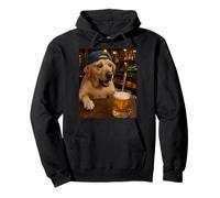 Labrador Boire de la bière Drôle Chien Meme Sweat à Capuche