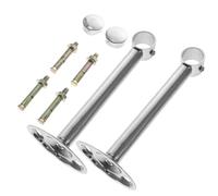LABRIMP 1ensemble Support Mural de Tringle Inoxydable pour Barres de Penderie Rideaux de Armoires et Placards Montage Stable sans Dérapage Bride Ouverte Couleur Couleur Aléatoire