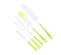 LABRIMP Brosses de Nettoyage Poignée Longue Lot de 5 pour Bouteilles Goupillon Pratique en Pp et Fil D'acier, pour Tasses et Biberons