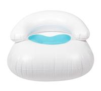 LABRIMP Canapé Gonflable en PVC Bleu Dossier, Design Portable et Matériau de Soutien, Chaise Longue pour Intérieur et Détente Confortable