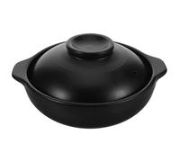LABRIMP Cocotte en argile 600ML style classique avec couvercle, marmite à riz pour cuisine familiale et restaurant, facile d'entretien