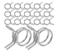 LABRIMP Colliers de Serrage Robustes à Double Anneau en Acier Inoxydable Lot de 50 pour Tuyau d’air et Tuyau, prévention des fuites, pour arrosage et Jardin