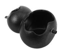 LABRIMP Crache-Fontaine en Céramique Noire, Forme Gourde, pour Bassin | 8mm Intérieur Décor DIY Tube, et 10mm Extérieur, Ouverture 6,5x5cm