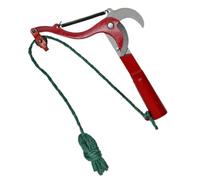 LABRIMP Élagueuse à Branches Hautes Sécateur Extensible Manuel Rouge en Acier avec Poulie Double et Élagage Lourd de Branches pour Décoration Automne