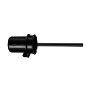 LABRIMP Ensemble de Brosse de Toilette Support sans Perçage, Brosse Demi-Ronde en Aluminium Aviation pour Nettoyage Complet, pour Salle de Bain D'hôtel