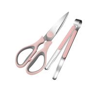 LABRIMP Ensemble de Pinces à Aliments Design Ergonomique Multifonction et Ciseaux Alimentaires en Acier Inoxydable pour Barbecue et Dîner la Maison