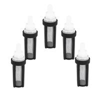 LABRIMP Filtre de micropompe d'entrée d'eau 5pcs en Acier Inoxydable et Plastique 9mm pour Micro Water Pump et Tube en Silicone, empêche Le Blocage des déchets