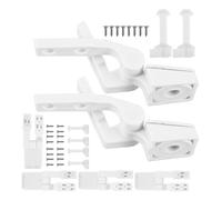 LABRIMP Kit de Charnières avec Vis et Écrous Remplacement pour Plupart des Toilettes Facile à Installer et Réparer pour Siège de Toilette Plastique