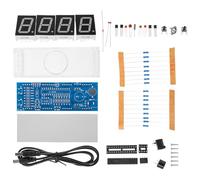 LABRIMP Kit Plastique Solide Horloge Numérique LED Scm à Assembler Soi-même Écran Bleu Facile à Utiliser pour Apprentissage et Bricolage