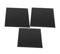 LABRIMP Lot de 3 Plaques Aluminium Anodisé Noir 12 Pouces, Panneaux de Bureau Vierges, Surface Lisse, Installation Facile, Compatible pour Signalétique Professionnelle