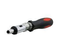 LABRIMP Manche de Tournevis en Acier et Plastique Poignée Antidérapante 1/4 Pouce Cliquet Rotatif 180° Multifonction pour Usage Professionnel et Bricolage