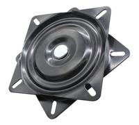 LABRIMP Mécanisme de pivotement des Meubles en Acier laminé à Froid Noir, Plaque pivotante rotative 360° Robuste, pour Tabouret de Bar et siège pivotant à Charge Lourde