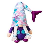 LABRIMP Ornement de GNOME Océanique Queue de Sirène en Peluche Rembourrage en Coton PP Décoration D'été pour Fête Tropicale Design Adorable et Confortable