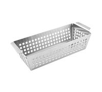 LABRIMP Panier de Barbecue en Acier Inoxydable avec Double Poignées, Design Perforé pour Cuisson Facile et Transport Pratique Lors de Barbecues en Plein Air ou Camping