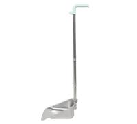 LABRIMP Pelle à poussière domestique métallique avec manche long détachable, conçue pour un nettoyage sans effort dans la cuisine et halls de bureaux, finition acier Couleur Aléatoire