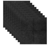 LABRIMP Serviettes de Cocktail Noires sans Poussière en Papier 20x20 Cm, Lot de 25 Pièces, Réutilisables et Absorbantes pour Soirées et Événements