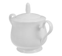 LABRIMP Sucrier en Céramique Élégante Européenne 370ml Couvercle Hermétique pour Conserver Fraîcheur, pour Bar à Café ou Salon Décor Ferme