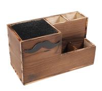 LABRIMP Support à Ciseaux et Boîte d'Exposition pour Salon de Coiffure, Rangement en Bois Solide, Organise Peignes et Outils pour Usage Professionnel Couleur