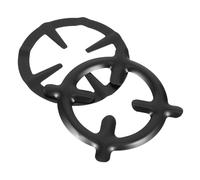 LABRIMP Support Antidérapant 2Pcs pour Cafetière et Casseroles en Acier Inoxydable Noir Multifonction Cuisine pour Cuisinière à Gaz