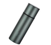 LABRIMP Tasse Isotherme en Acier Inoxydable 304 Finition Polie Lisse, Isolation Thermique Solide pour Maison et Bureau, Design Simple Vert Élégant