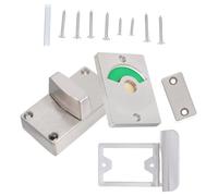 LABRIMP Verrou de Cabine de Toilettes en Alliage de Zinc et Acier Inoxydable Indicateur Rouge et Vert pour Portes de Toilettes Publiques et Bureaux