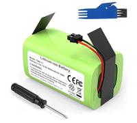 LabTEC 14.4V 4000mAh TW4-11 Batterie de Remplacement pour Eufy RoboVac 11S 12 15C 30C G20, Batterie Lithium pour Ecovacs Deebot N79S DN622 aspirateur de Cordons + 1 Tournevis + 1 Brosse