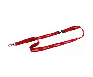 Lacet textile 20 VISITOR, longueur : 440 mm, rouge