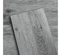 LaCheery 36 Pièces Carrelage Adhesif Sol Gris Dalle PVC Adhesive Sol Imitation Bois Chene Stickers Carrelage Sols Vintage Vinyle Couverture 4.86㎡ pour Cuisine Chambre Salle de Bains 90cm x 15cm