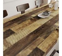 LaCheery 90cm x 400cm Papier Adhesif pour Meuble Bois Vintage Marron Film Adhesif pour Meuble Cuisine Vinyle Imperméable Papier Peint Autocollant Imitation Bois Stickers pour Table Salon Porte Armoire