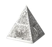 lachineuse Coffret Pyramide Égyptienne Acier, Cachette Secrète, 9x9x10 cm