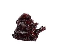 lachineuse - Figurine 3 Tortues Feng Shui - Tortues Décoratives - Symbole de Longévité, Richesse, Prospérité - Protection de la Maison et de la Famille - 10,5 x 8 x 6,5 cm - Asiatique - Coloris Rouge