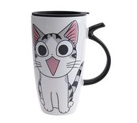 lachineuse - Grand Mug XXL - Chat Kawaii Happy 600ml - Design japonais